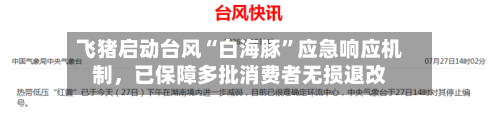 飞猪启动台风“白海豚”应急响应机制，已保障多批消费者无损退改-第2张图片