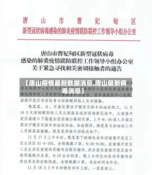【唐山疫情最新数据消息,唐山最新病毒消息】-第2张图片