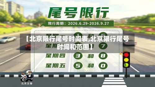 【北京限行尾号时间表,北京限行尾号时间和范围】