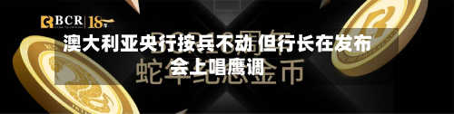 澳大利亚央行按兵不动 但行长在发布会上唱鹰调-第3张图片