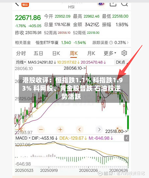 港股收评：恒指跌1.1% 科指跌1.93% 科网股、黄金股普跌 石油股逆势活跃-第2张图片