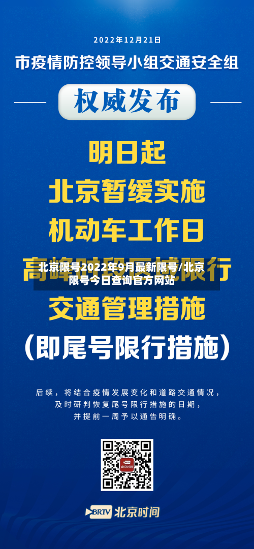 北京限号2022年9月最新限号/北京限号今日查询官方网站-第2张图片