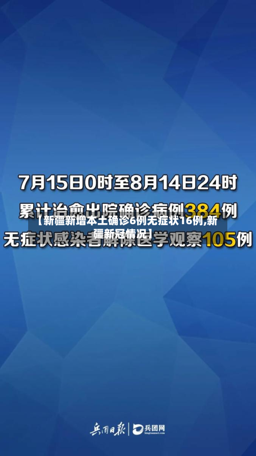 【新疆新增本土确诊6例无症状16例,新疆新冠情况】