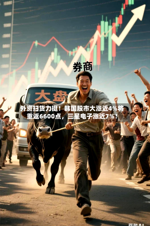 外资扫货力挺！韩国股市大涨近4%将重返6600点，三星电子涨近7%！