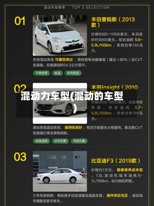 混动力车型(混动的车型)