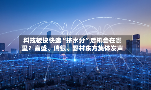 科技板块快速“挤水分”后机会在哪里？高盛、瑞银、野村东方集体发声-第3张图片
