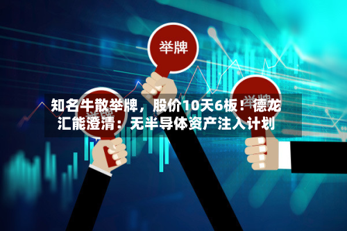 知名牛散举牌，股价10天6板！德龙汇能澄清：无半导体资产注入计划-第2张图片