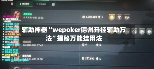 辅助神器“wepoker德州开挂辅助方法”揭秘万能挂用法-第2张图片