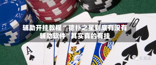 辅助开挂教程“ 德扑之星到底有没有辅助软件”其实真的有挂-第3张图片