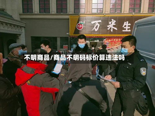 不明商品/商品不明码标价算违法吗