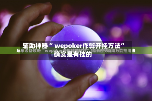 辅助神器“ wepoker作弊开挂方法”确实是有挂的-第1张图片
