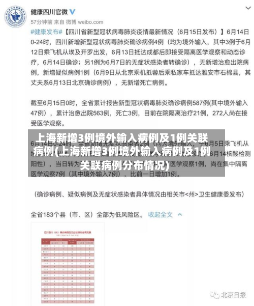 上海新增3例境外输入病例及1例关联病例(上海新增3例境外输入病例及1例关联病例分布情况)-第2张图片
