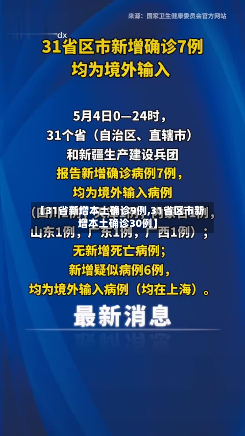 【31省新增本土确诊9例,31省区市新增本土确诊30例】-第3张图片