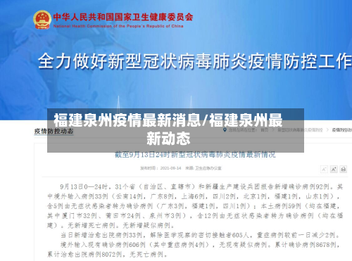 福建泉州疫情最新消息/福建泉州最新动态-第2张图片