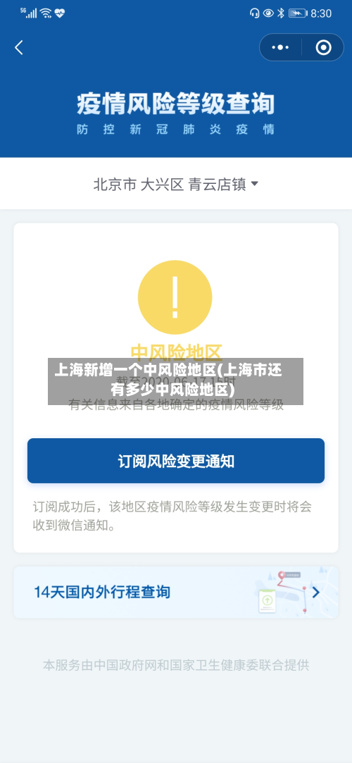 上海新增一个中风险地区(上海市还有多少中风险地区)-第2张图片