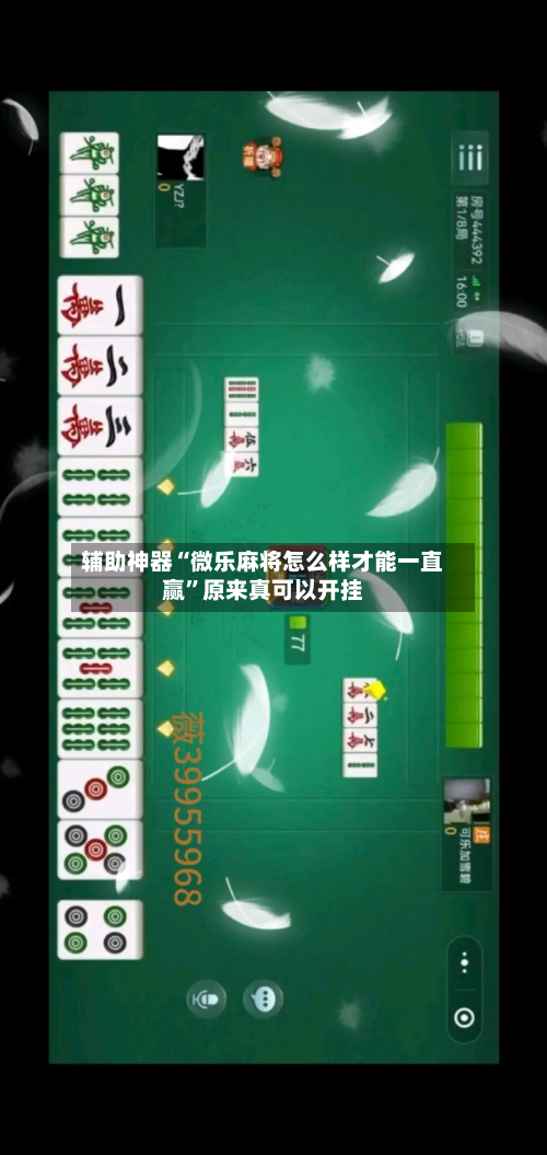 辅助神器“微乐麻将怎么样才能一直赢”原来真可以开挂