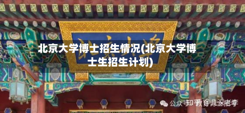 北京大学博士招生情况(北京大学博士生招生计划)