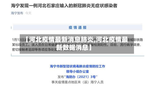 【河北疫情最新消息肺炎,河北疫情最新数据消息】