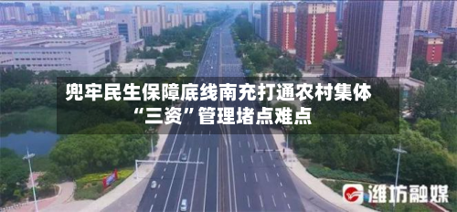 兜牢民生保障底线南充打通农村集体“三资”管理堵点难点-第3张图片