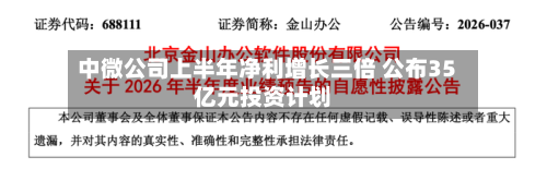 中微公司上半年净利增长三倍 公布35亿元投资计划-第2张图片