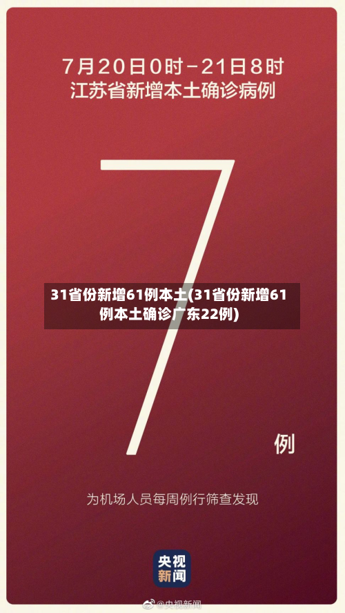 31省份新增61例本土(31省份新增61例本土确诊广东22例)-第2张图片
