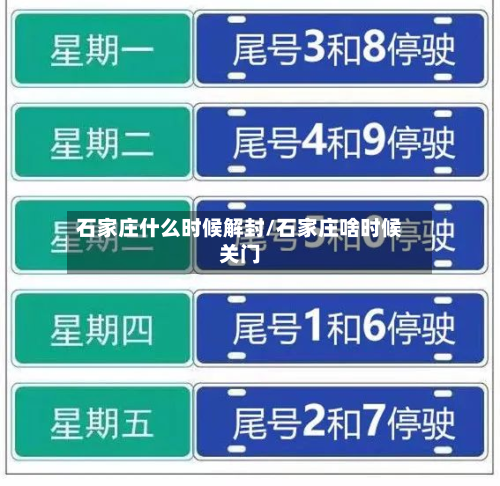 石家庄什么时候解封/石家庄啥时候关门
