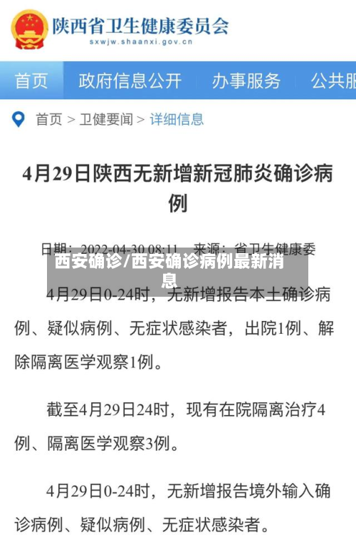 西安确诊/西安确诊病例最新消息
