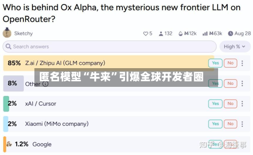 匿名模型“牛来”引爆全球开发者圈-第2张图片