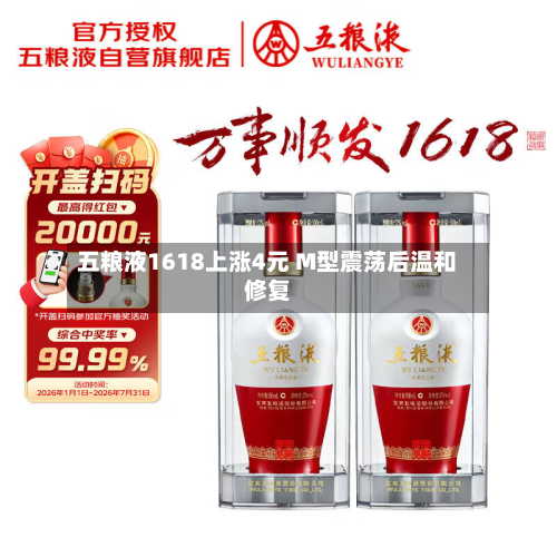 五粮液1618上涨4元 M型震荡后温和修复-第3张图片