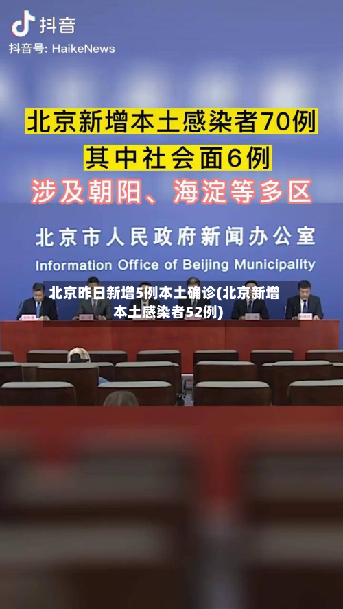 北京昨日新增5例本土确诊(北京新增本土感染者52例)