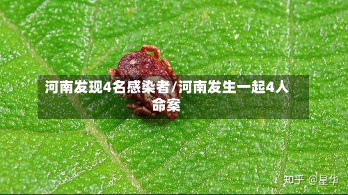 河南发现4名感染者/河南发生一起4人命案-第2张图片