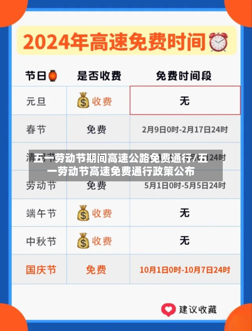 五一劳动节期间高速公路免费通行/五一劳动节高速免费通行政策公布