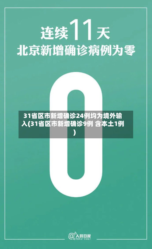 31省区市新增确诊24例均为境外输入(31省区市新增确诊9例 含本土1例)-第2张图片