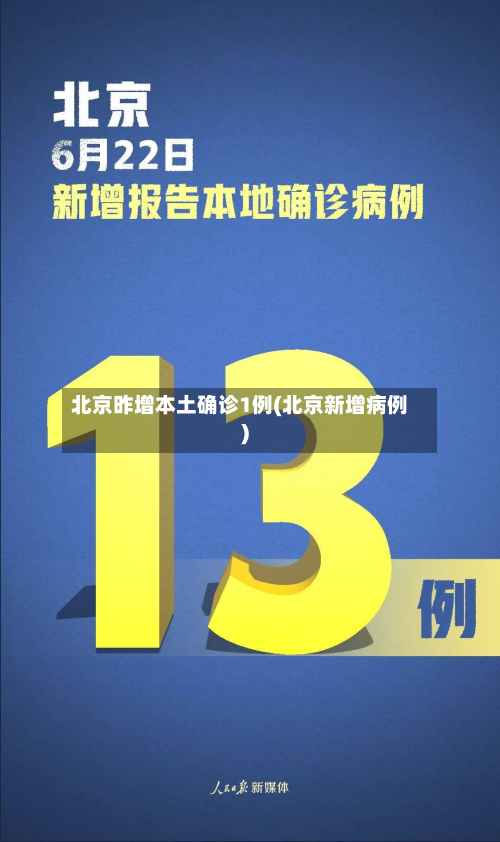 北京昨增本土确诊1例(北京新增病例)-第2张图片