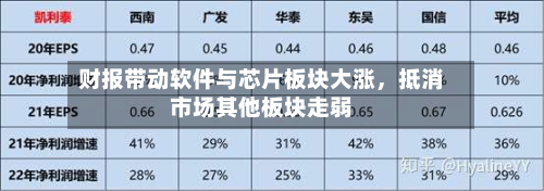 财报带动软件与芯片板块大涨，抵消市场其他板块走弱-第2张图片
