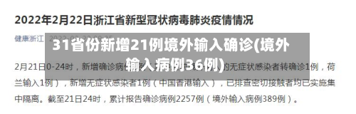 31省份新增21例境外输入确诊(境外输入病例36例)-第2张图片