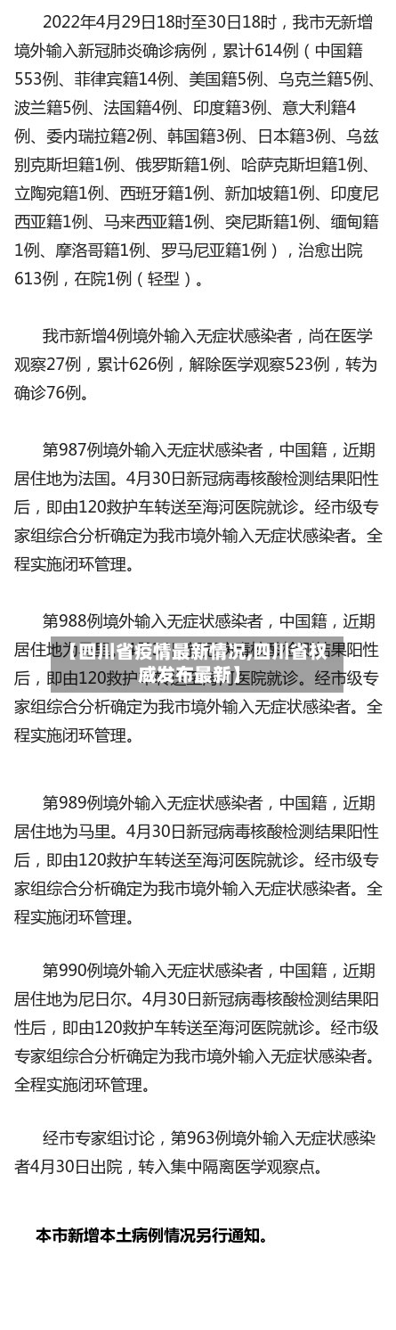 【四川省疫情最新情况,四川省权威发布最新】-第2张图片