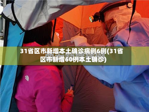 31省区市新增本土确诊病例6例(31省区市新增60例本土确诊)