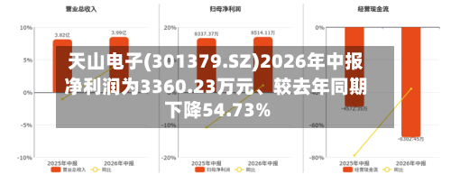 天山电子(301379.SZ)2026年中报净利润为3360.23万元、较去年同期下降54.73%-第3张图片