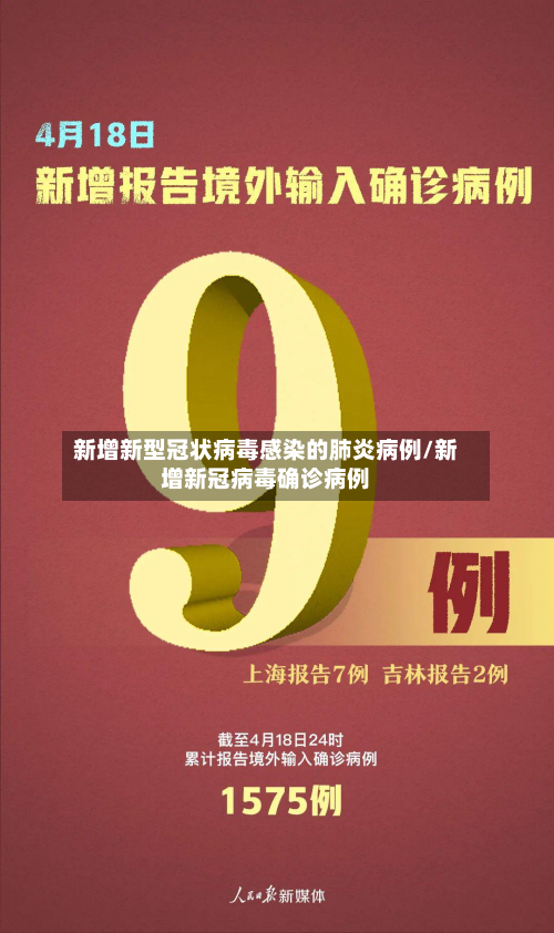 新增新型冠状病毒感染的肺炎病例/新增新冠病毒确诊病例