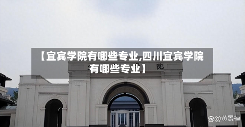 【宜宾学院有哪些专业,四川宜宾学院有哪些专业】-第2张图片