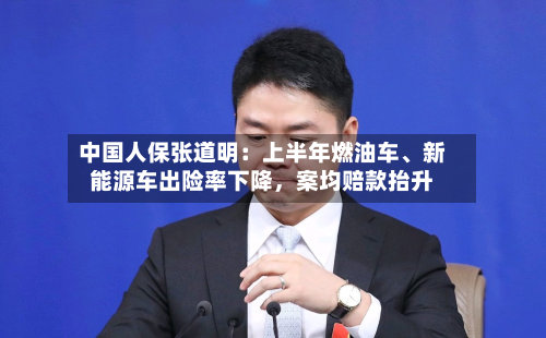 中国人保张道明：上半年燃油车、新能源车出险率下降，案均赔款抬升-第2张图片