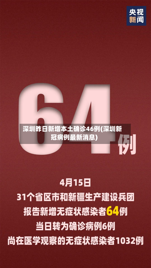 深圳昨日新增本土确诊46例(深圳新冠病例最新消息)-第2张图片