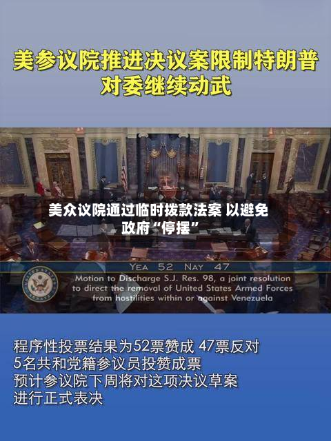 美众议院通过临时拨款法案 以避免政府“停摆”-第2张图片