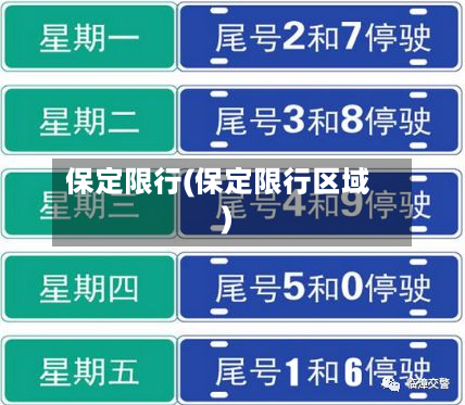 保定限行(保定限行区域)