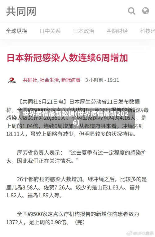世界疫情最新数据(世界疫情最新2026)-第2张图片