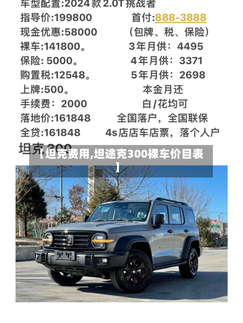 【坦克费用,坦途克300裸车价目表】-第2张图片