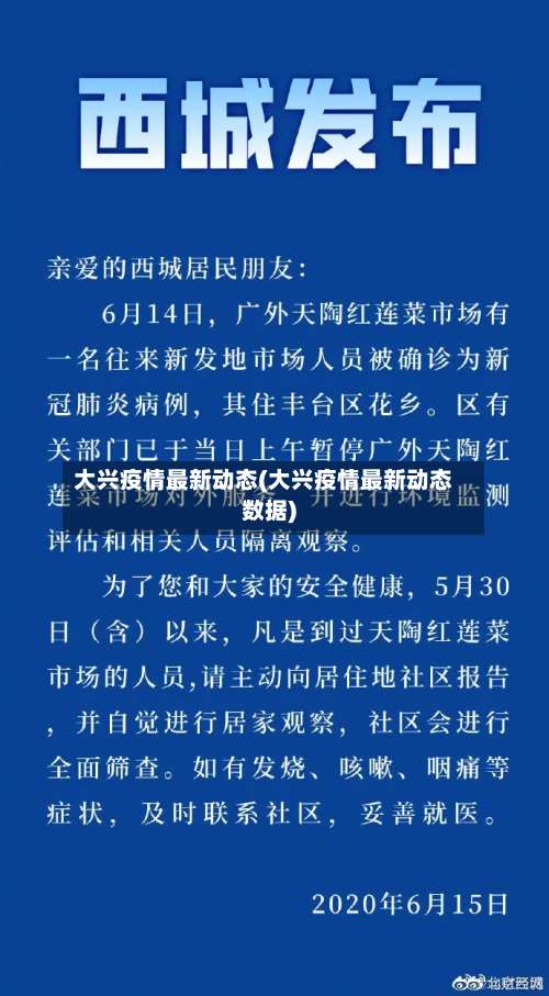 大兴疫情最新动态(大兴疫情最新动态数据)-第3张图片