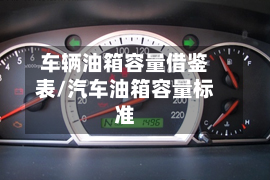 车辆油箱容量借鉴表/汽车油箱容量标准
