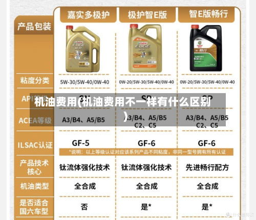 机油费用(机油费用不一样有什么区别)